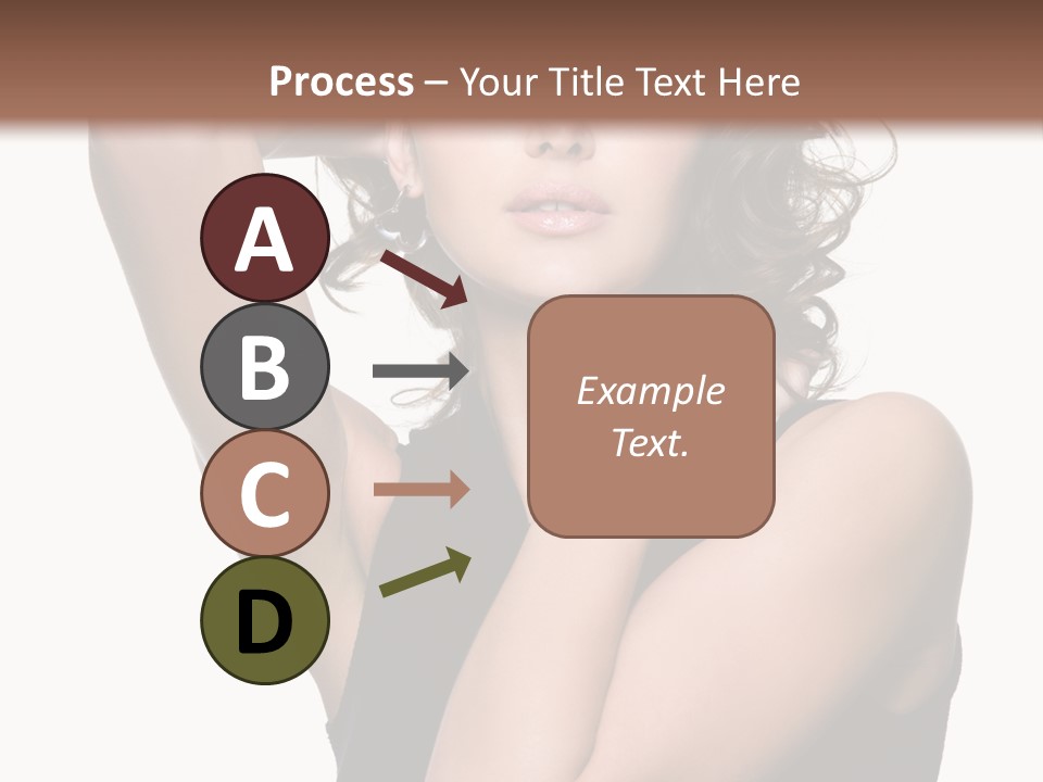 Copy Space Ringlet Looking PowerPoint Template