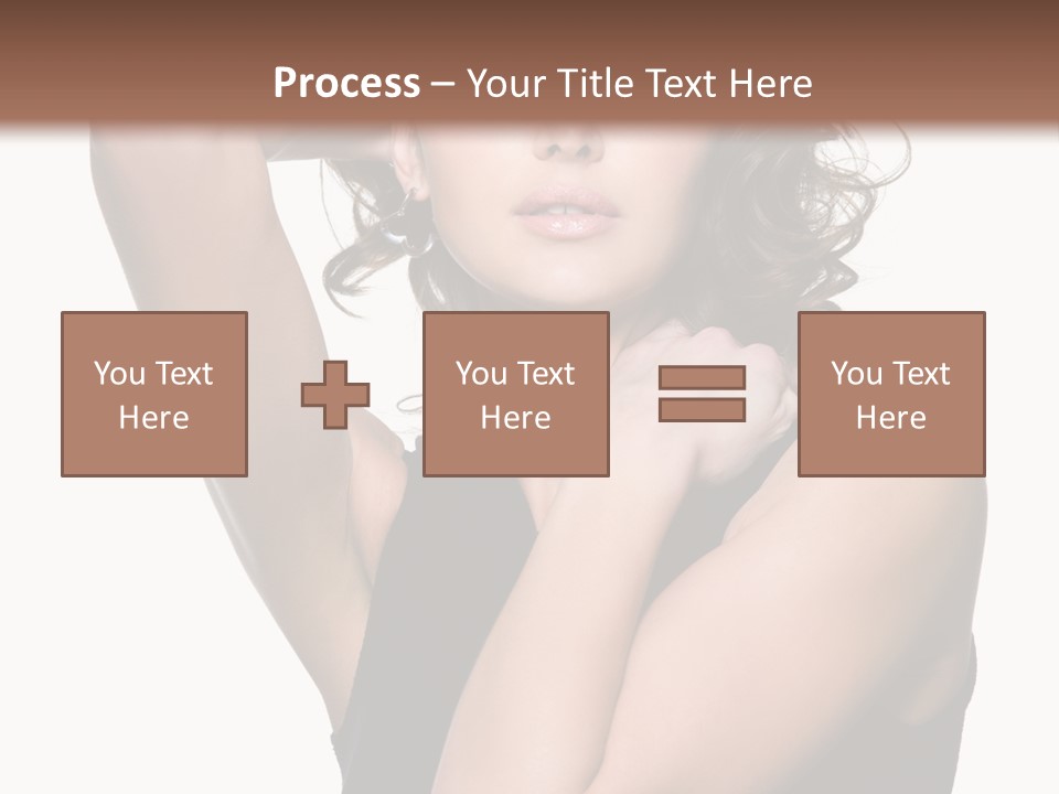 Copy Space Ringlet Looking PowerPoint Template