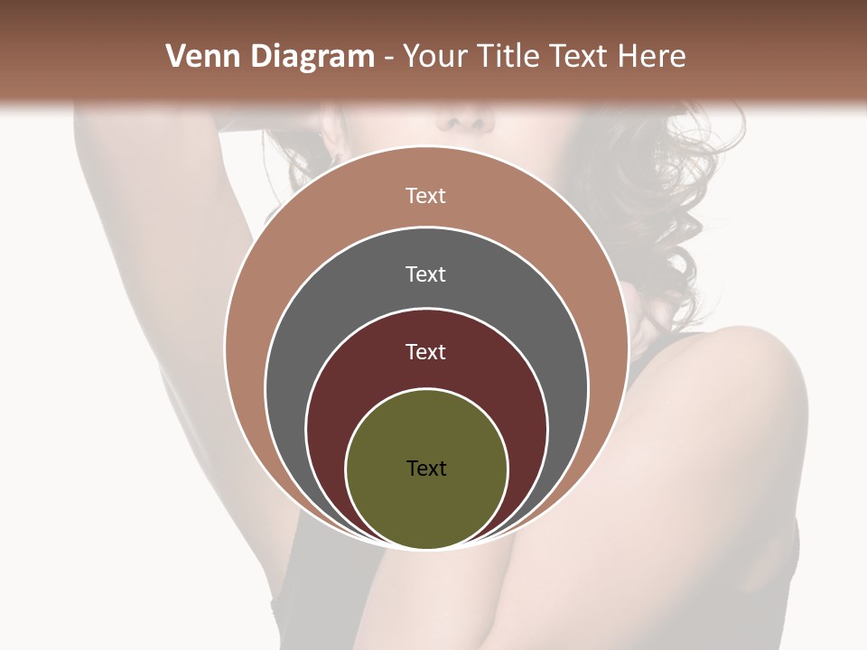 Copy Space Ringlet Looking PowerPoint Template