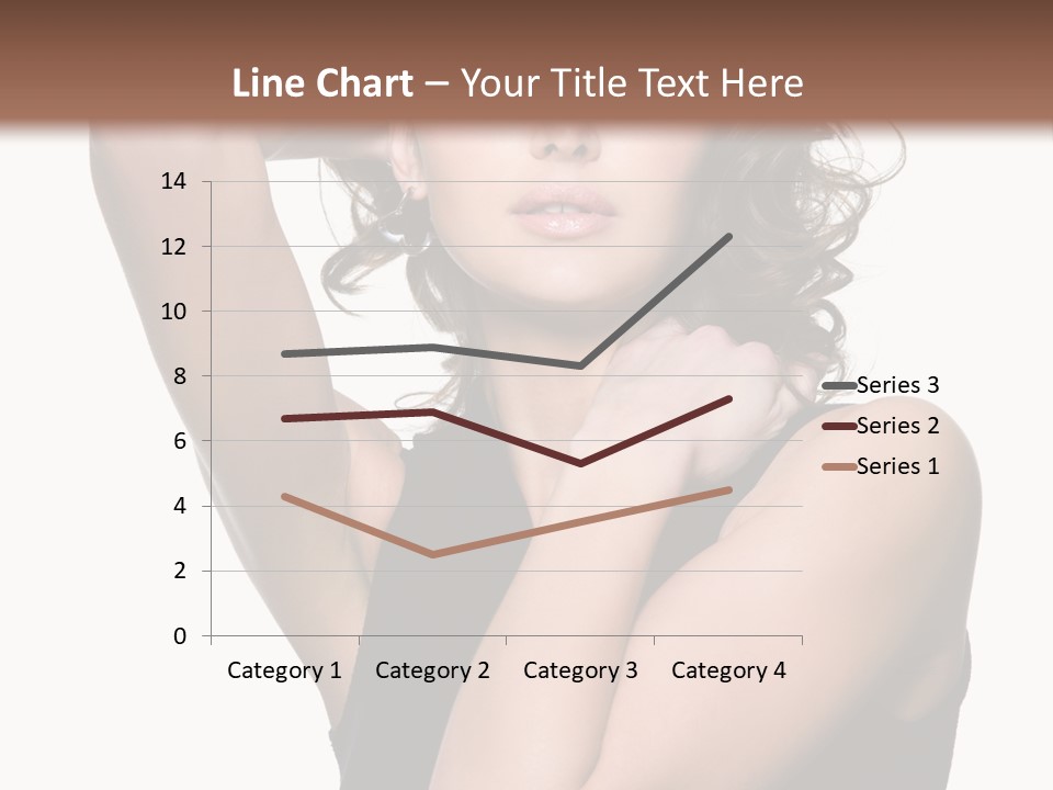 Copy Space Ringlet Looking PowerPoint Template