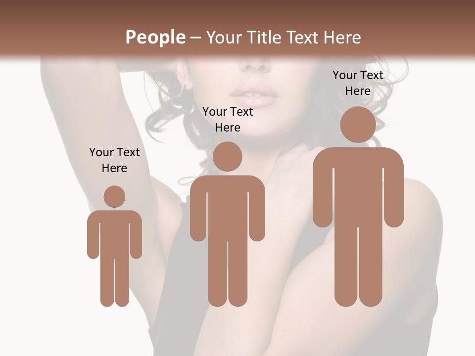 Copy Space Ringlet Looking PowerPoint Template