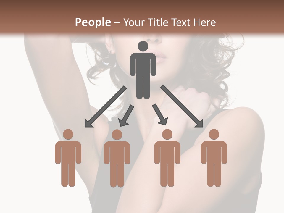 Copy Space Ringlet Looking PowerPoint Template