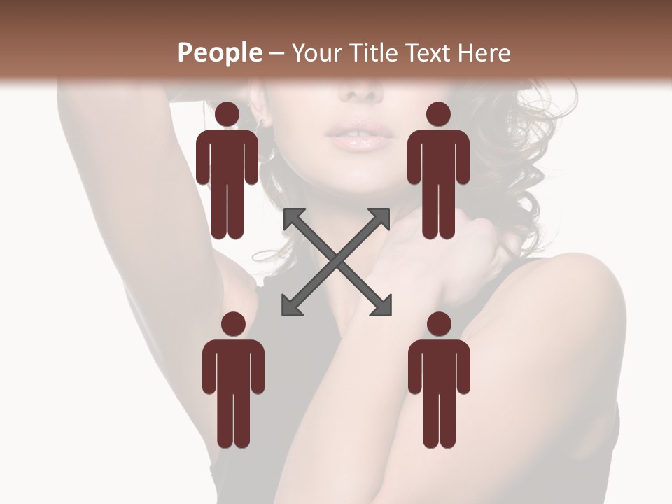 Copy Space Ringlet Looking PowerPoint Template