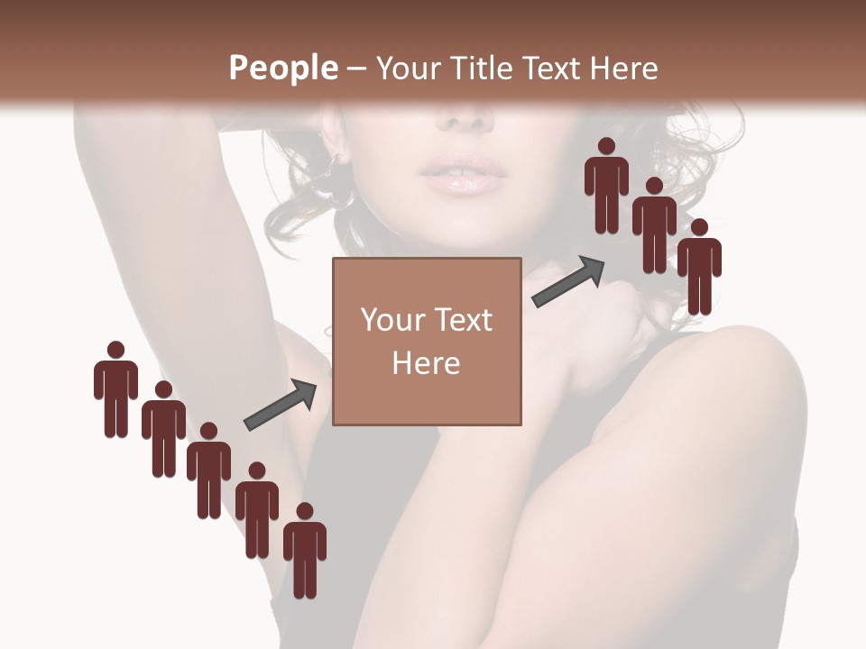 Copy Space Ringlet Looking PowerPoint Template