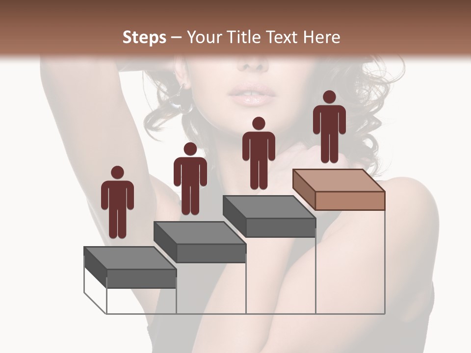 Copy Space Ringlet Looking PowerPoint Template