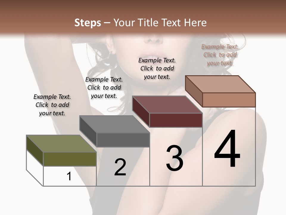 Copy Space Ringlet Looking PowerPoint Template