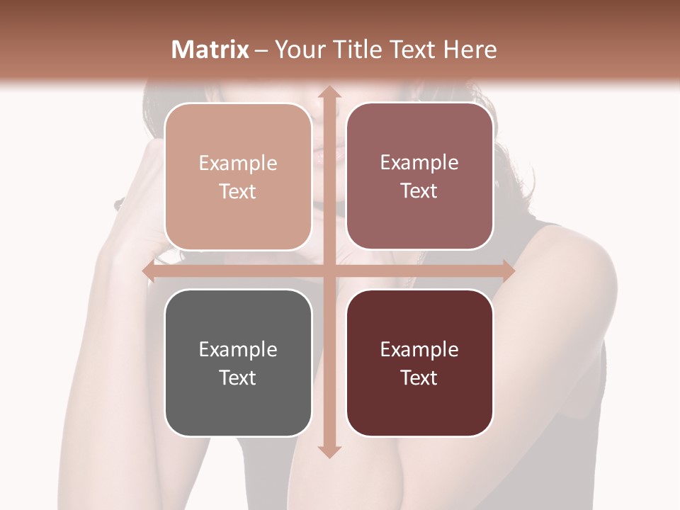 Dress Brunette Glamour PowerPoint Template