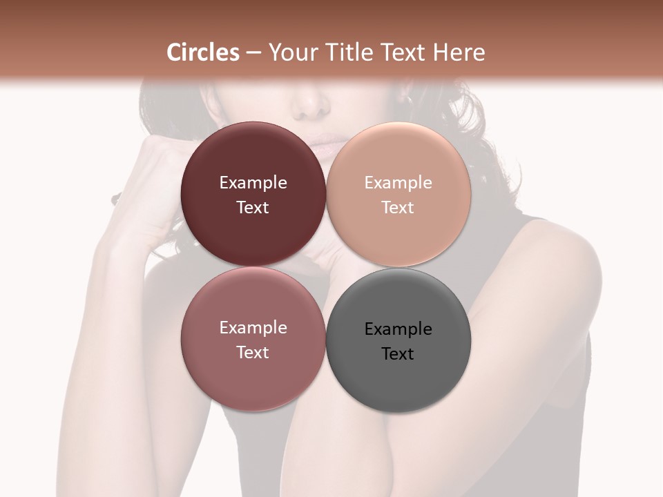 Dress Brunette Glamour PowerPoint Template