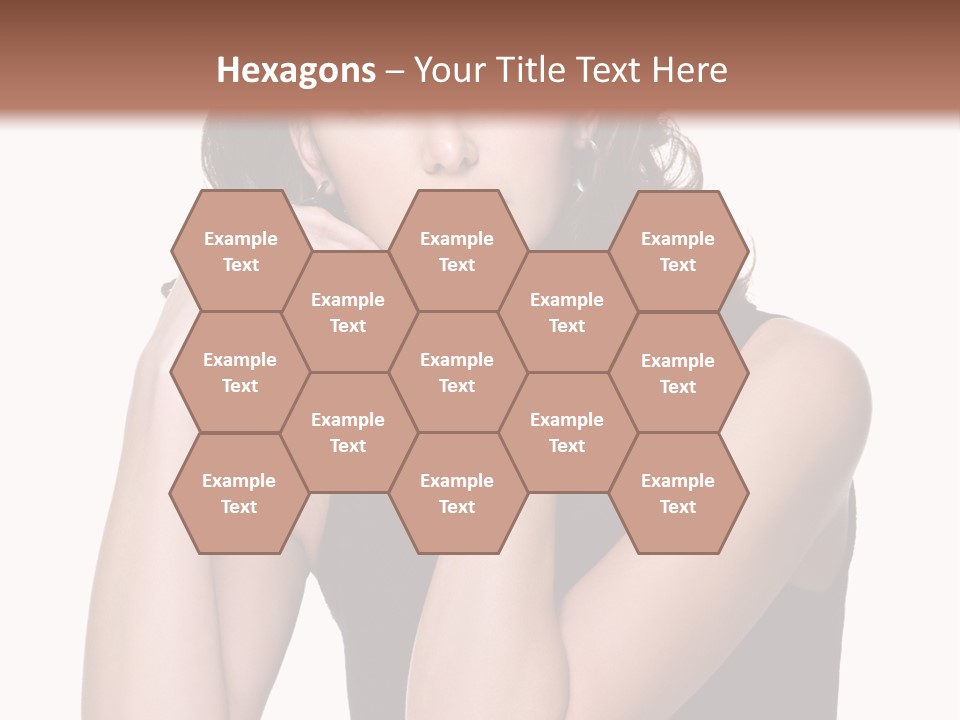 Dress Brunette Glamour PowerPoint Template