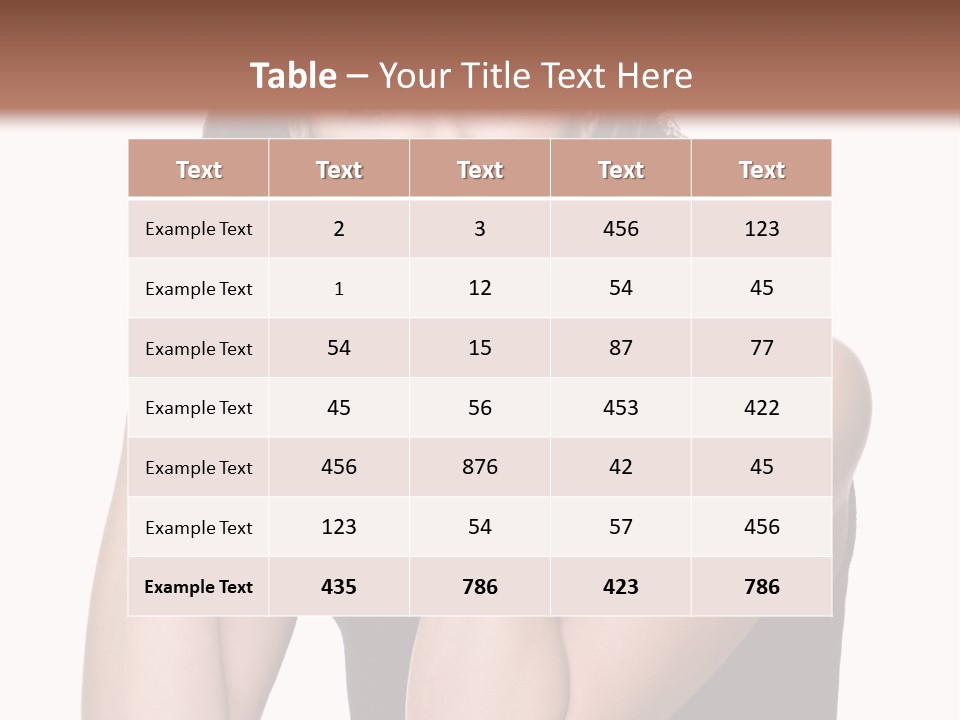 Dress Brunette Glamour PowerPoint Template