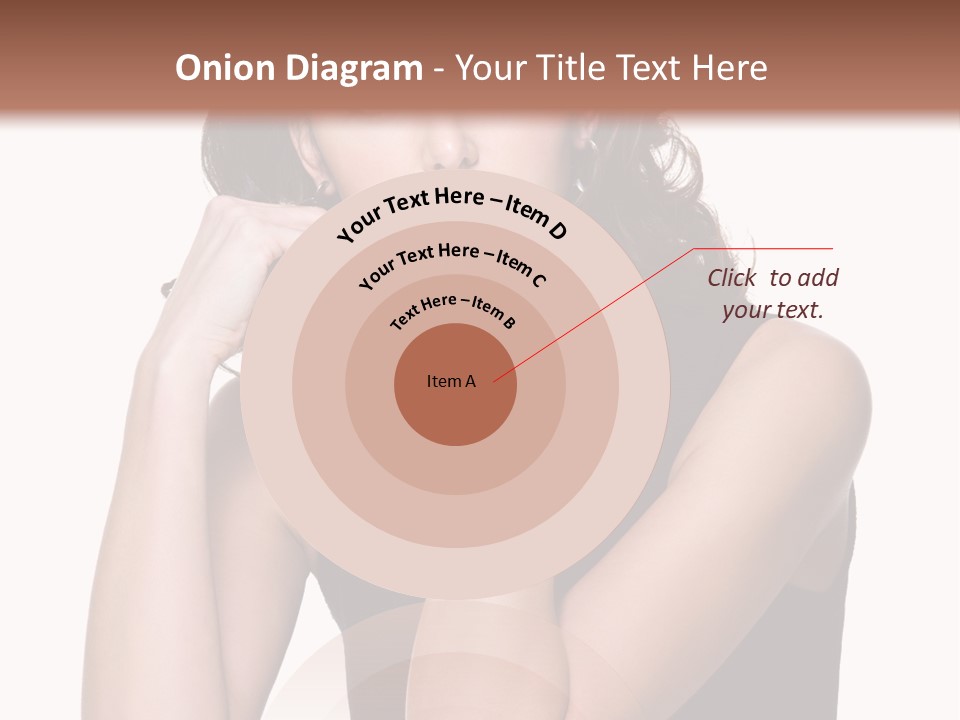 Dress Brunette Glamour PowerPoint Template