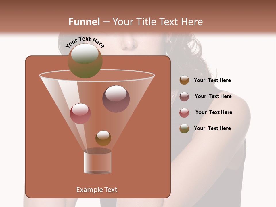 Dress Brunette Glamour PowerPoint Template