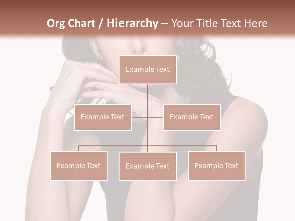 Dress Brunette Glamour PowerPoint Template