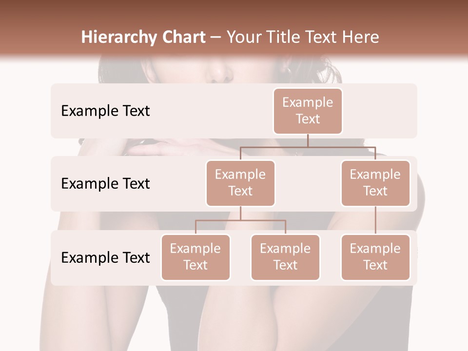 Dress Brunette Glamour PowerPoint Template