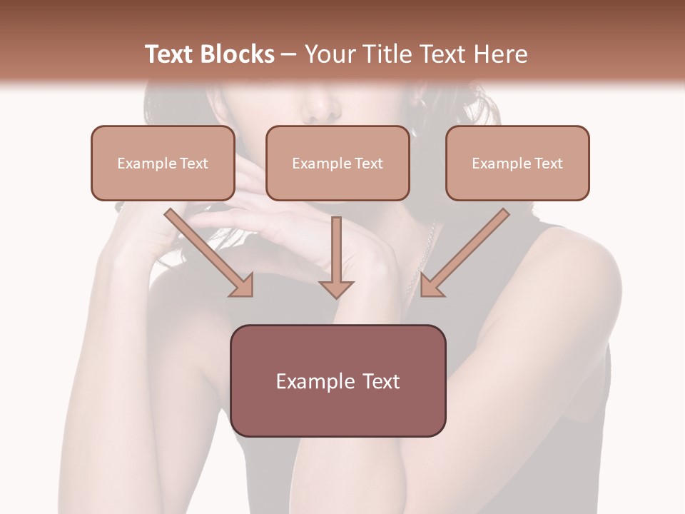 Dress Brunette Glamour PowerPoint Template