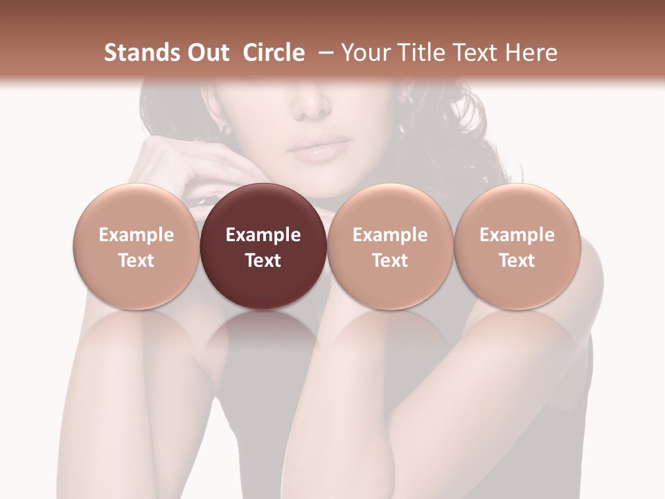Dress Brunette Glamour PowerPoint Template
