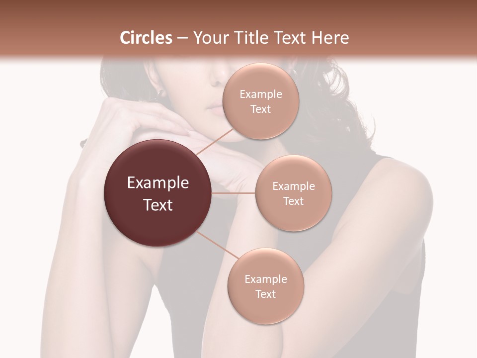 Dress Brunette Glamour PowerPoint Template