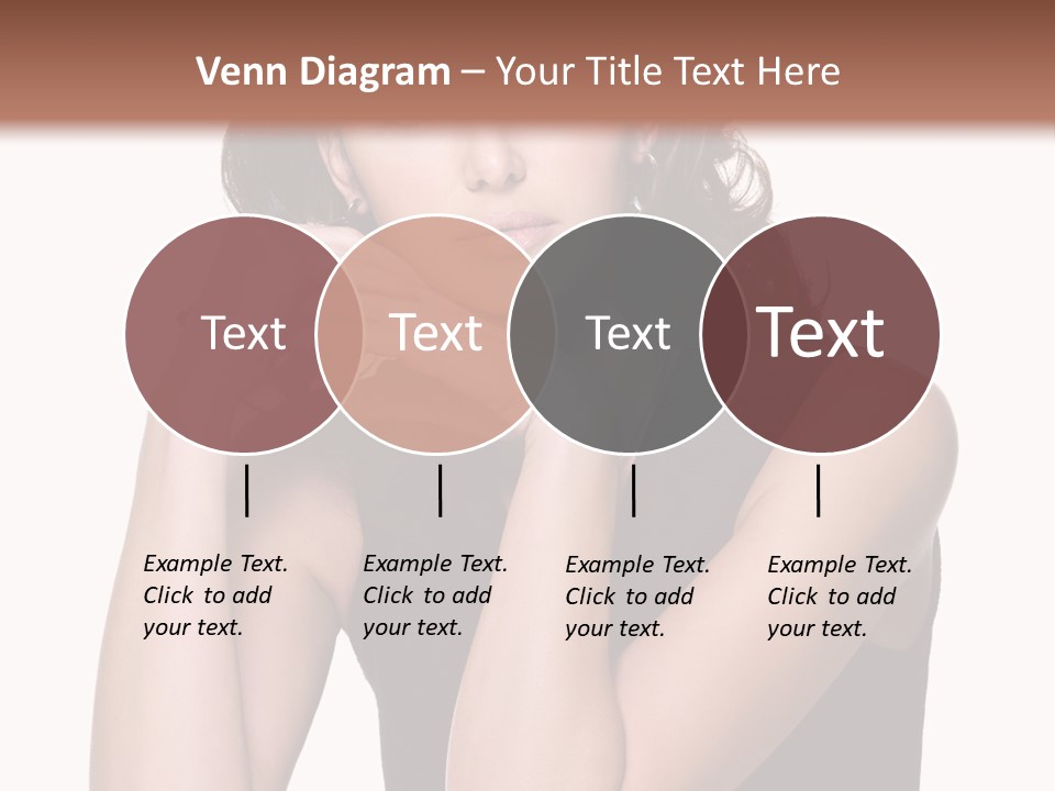 Dress Brunette Glamour PowerPoint Template