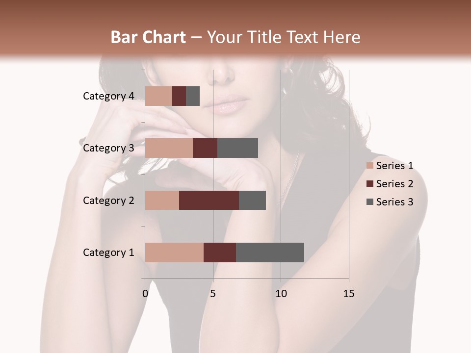 Dress Brunette Glamour PowerPoint Template