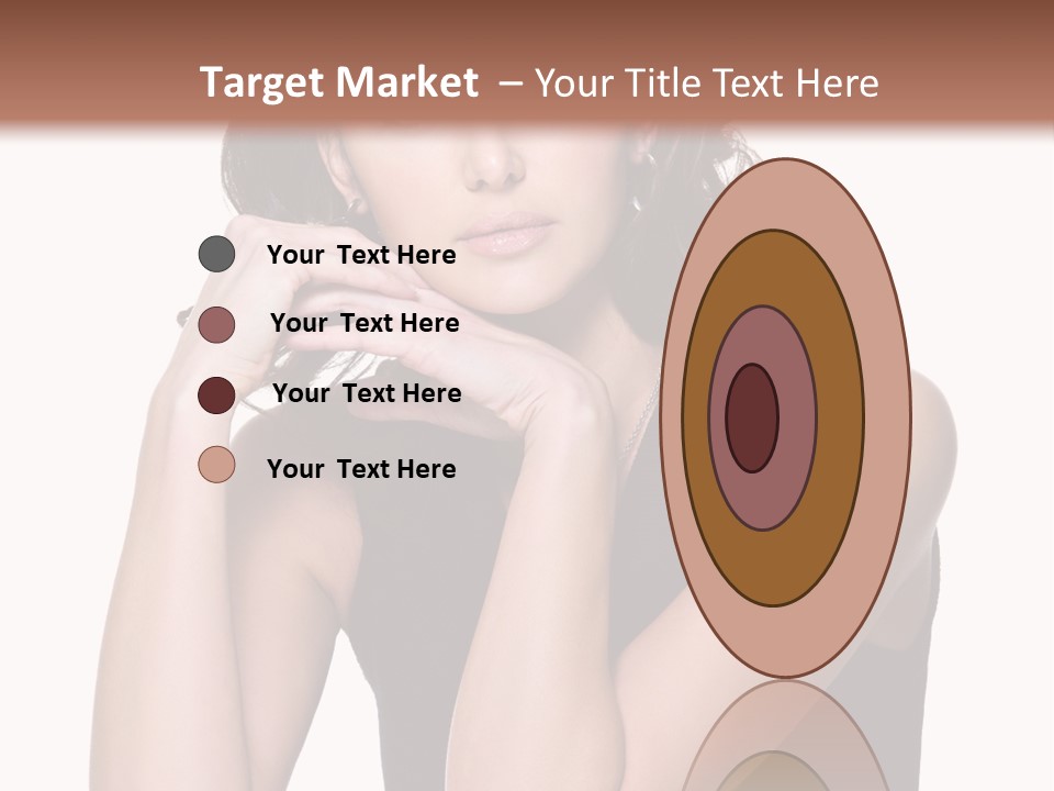 Dress Brunette Glamour PowerPoint Template