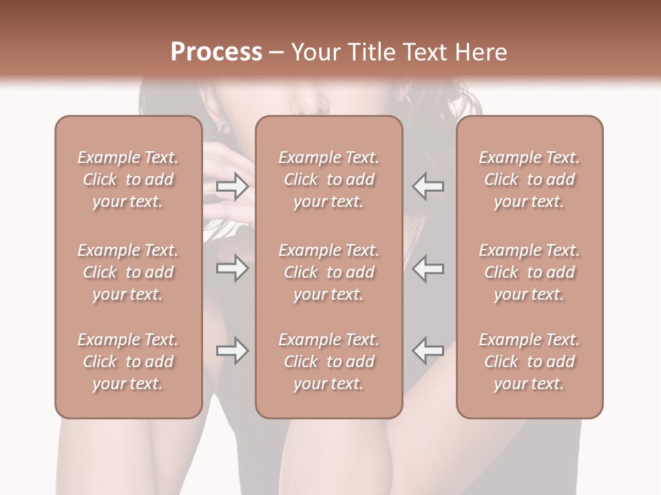 Dress Brunette Glamour PowerPoint Template