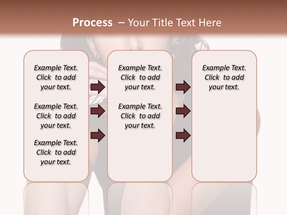 Dress Brunette Glamour PowerPoint Template