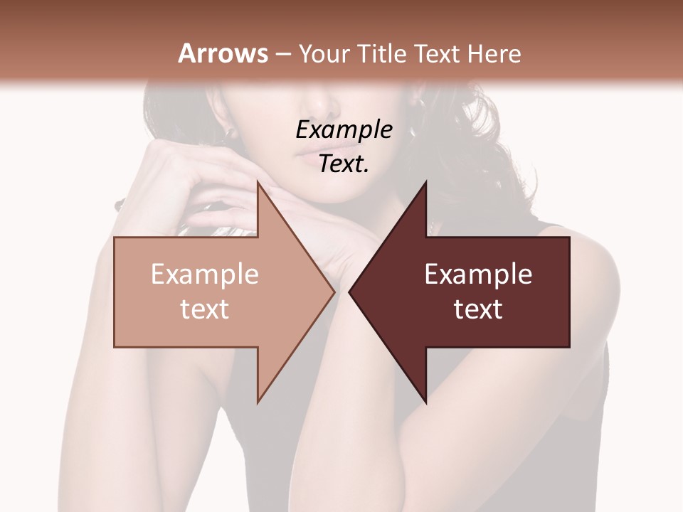 Dress Brunette Glamour PowerPoint Template