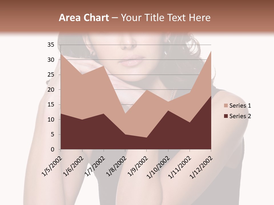 Dress Brunette Glamour PowerPoint Template