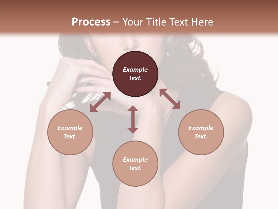 Dress Brunette Glamour PowerPoint Template