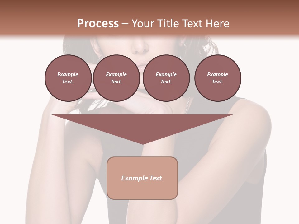 Dress Brunette Glamour PowerPoint Template