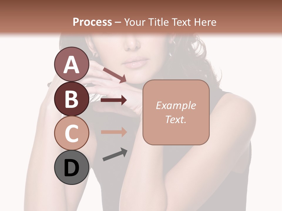 Dress Brunette Glamour PowerPoint Template