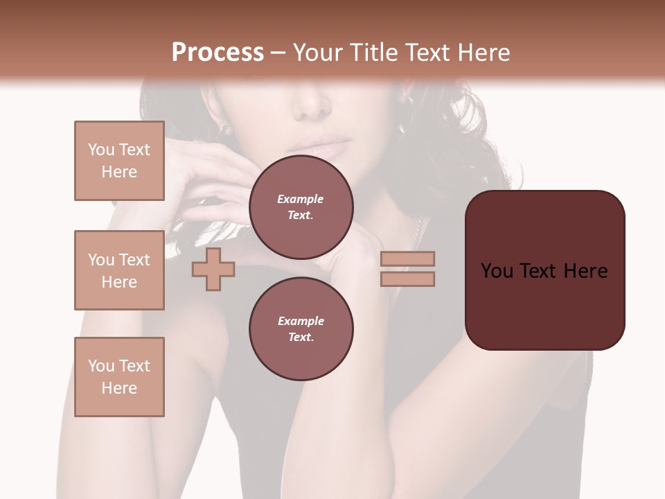 Dress Brunette Glamour PowerPoint Template