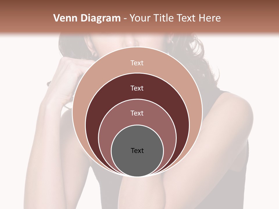 Dress Brunette Glamour PowerPoint Template