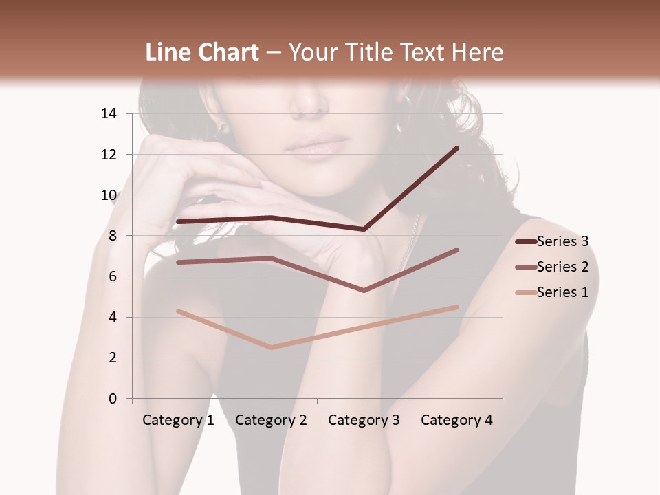 Dress Brunette Glamour PowerPoint Template
