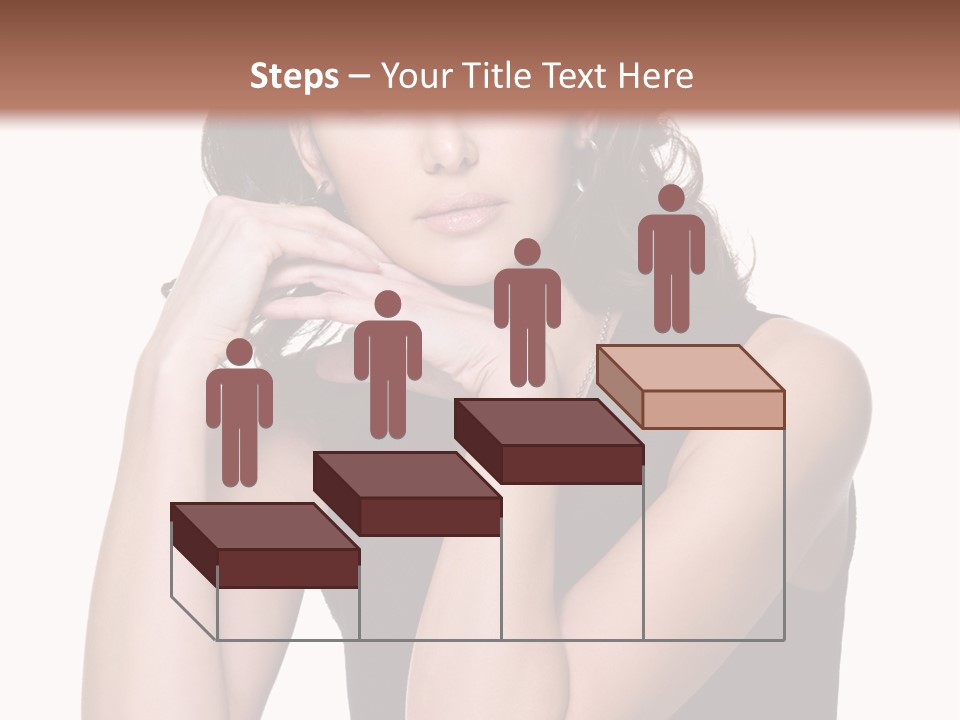 Dress Brunette Glamour PowerPoint Template