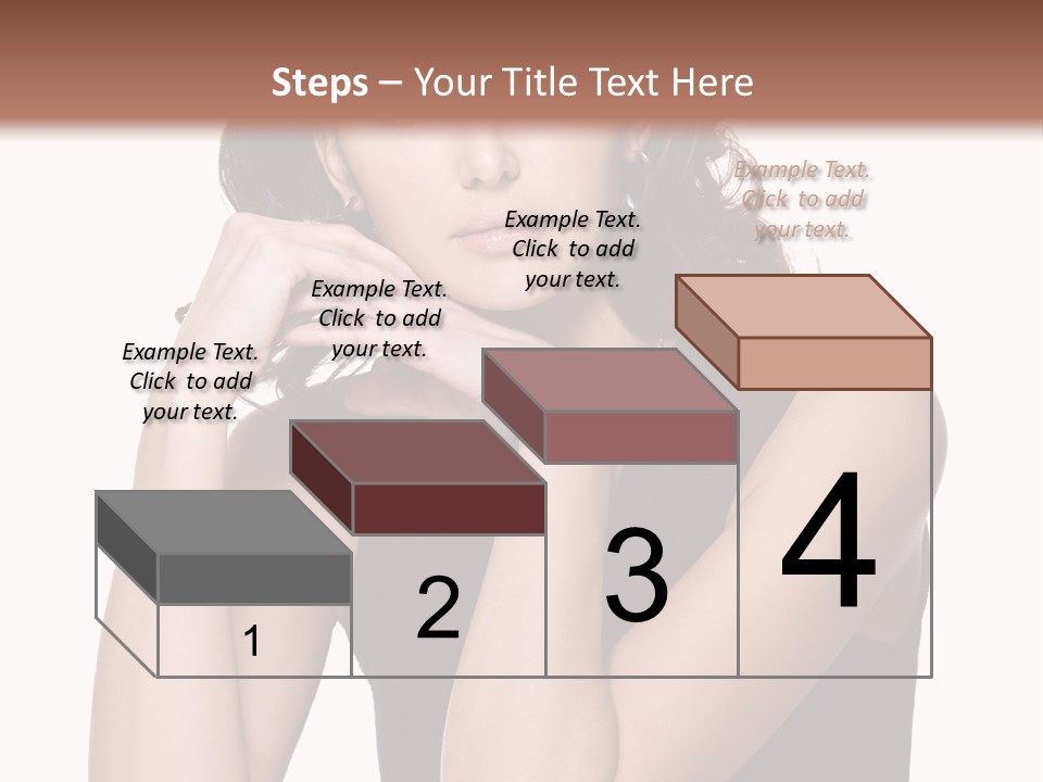 Dress Brunette Glamour PowerPoint Template