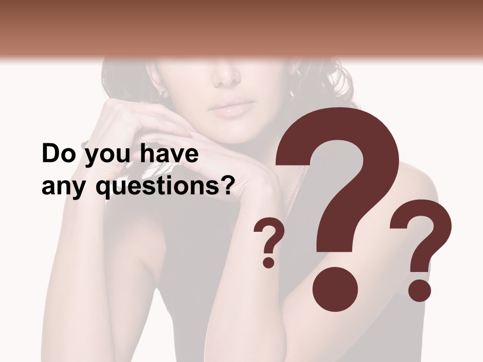 Dress Brunette Glamour PowerPoint Template