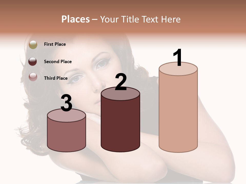 Brown Ringlet Y PowerPoint Template