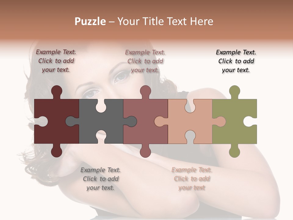 Brown Ringlet Y PowerPoint Template