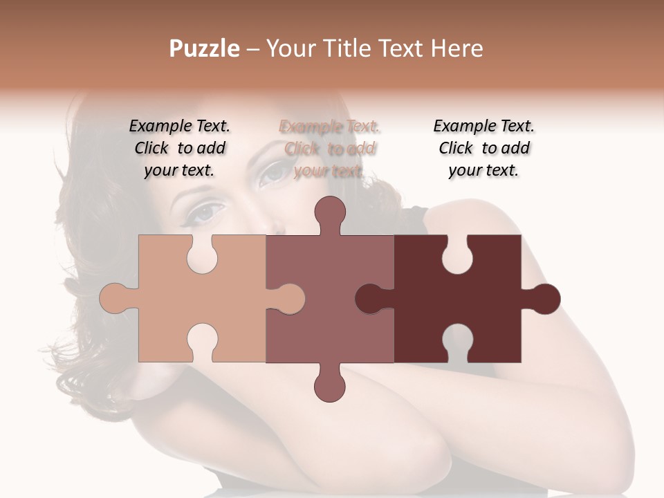 Brown Ringlet Y PowerPoint Template