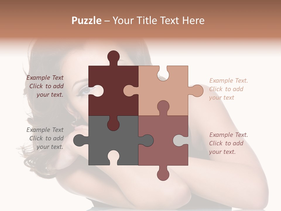 Brown Ringlet Y PowerPoint Template
