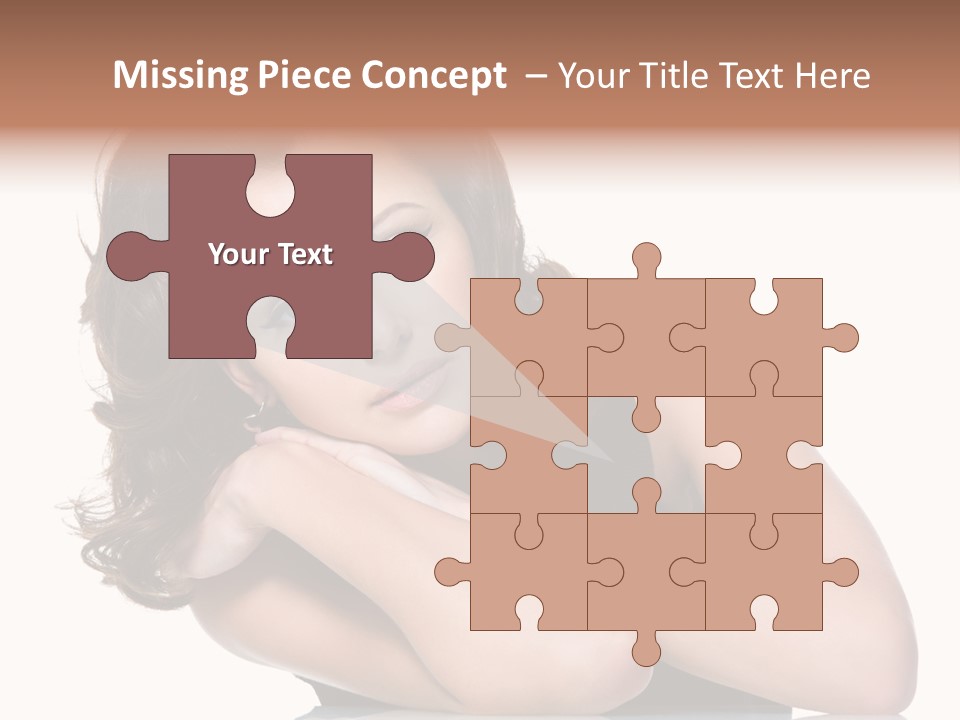 Brown Ringlet Y PowerPoint Template