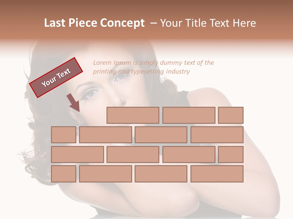Brown Ringlet Y PowerPoint Template