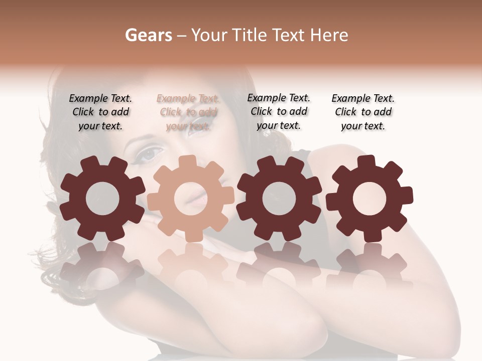 Brown Ringlet Y PowerPoint Template