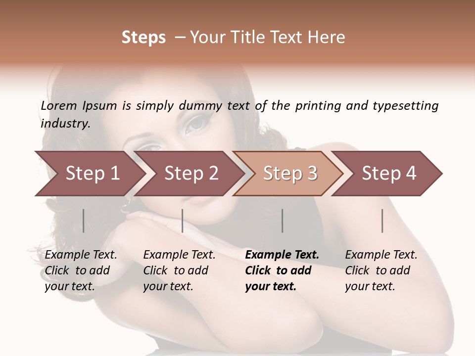 Brown Ringlet Y PowerPoint Template