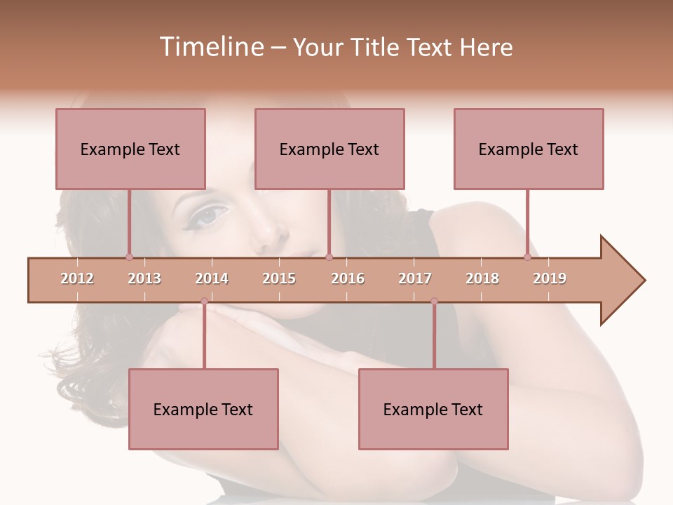Brown Ringlet Y PowerPoint Template