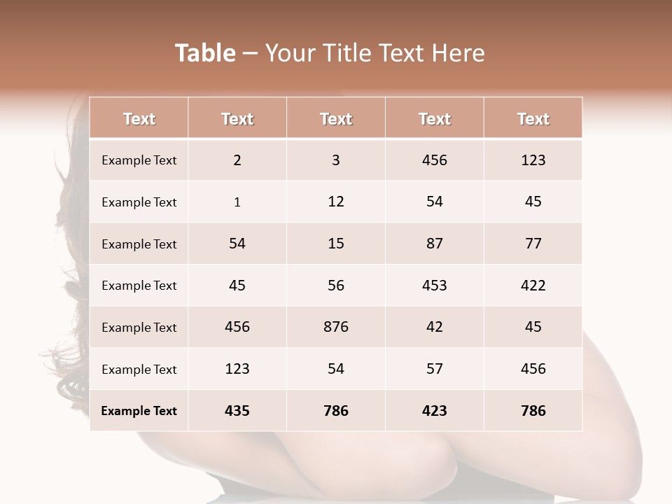 Brown Ringlet Y PowerPoint Template