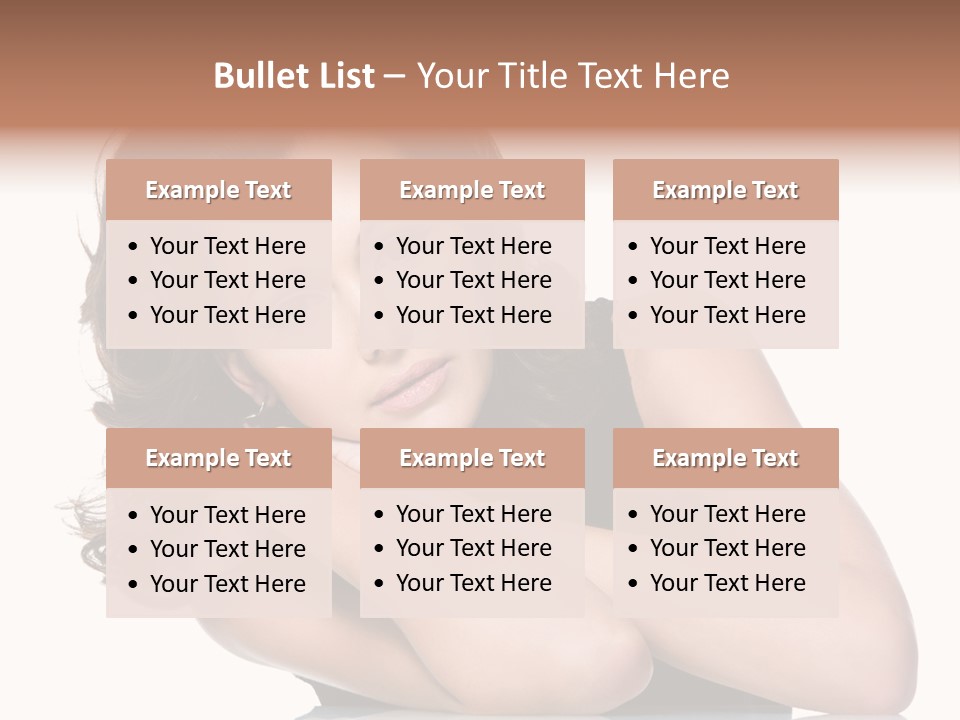 Brown Ringlet Y PowerPoint Template