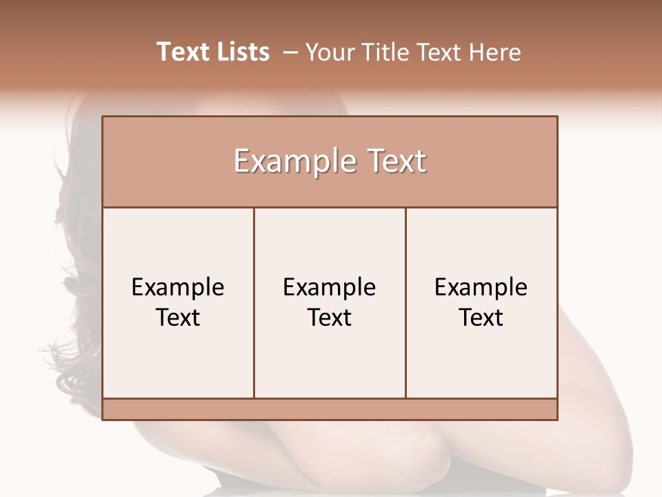 Brown Ringlet Y PowerPoint Template