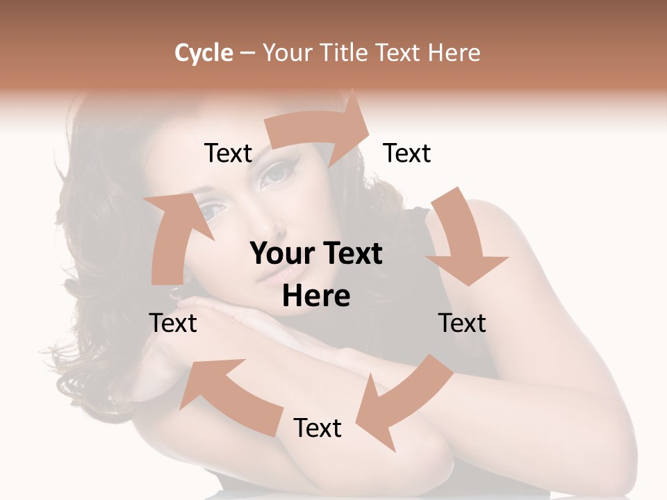 Brown Ringlet Y PowerPoint Template